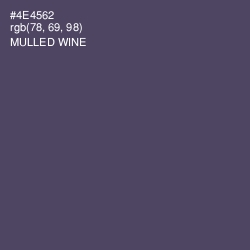 #4E4562 - Mulled Wine Color Image